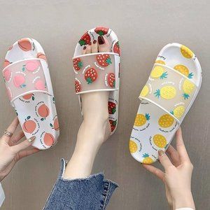 kawaii fruit sandal slides